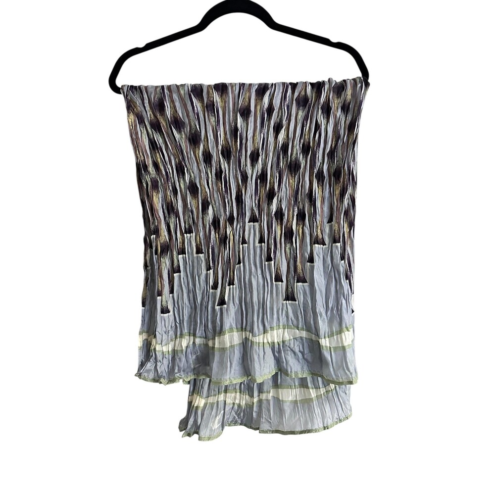 Vintage Georgina von Etzdorf Silk Scarf Made in England Large 41x55 Abstract